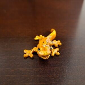 Hagen Renaker Iridescent Orange Lizard Figurine
